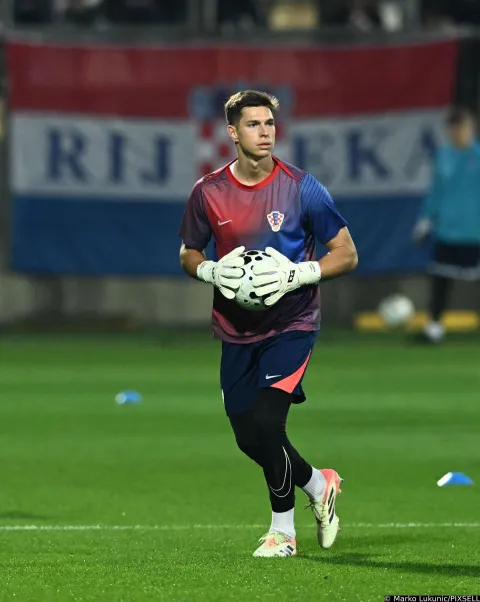 14.11.2025., stadion HNK Rijeka, Rijeka - Kvalifikacije za FIFA Svjetsko nogometno prvenstvo 2026., skupina L, Hrvatska - Farski otoci. Ivor Pandur Photo: Marko Lukunic/PIXSELL