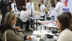 Osijek, 30. 01. 2026., Portanova, Čuj, srce ti priča, javnozdravstvena akcija, mjerenje tlaka, mjerenje &scaron;ećera, mjerenje masnoća u organizmuSNIMIO BRUNO JOBST