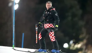 05.01.2022., Zagreb - Priprema staze za prvu voznju muskog slaloma Audi FIS Svjetskog skijaskog kupa Snow Queen Trophy 2022. Vedran Pavlek Photo: Matija Habljak/PIXSELL