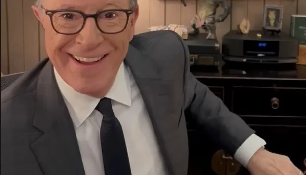 Peter Jackson i Stephen Colbert