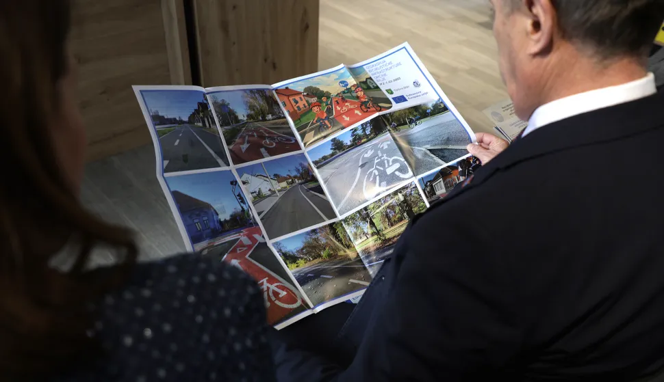 Bilje, 26. 03. 2026., Općina Bilje, zavr&scaron;na konferencija, biciklistička infrastruktura, cikloturizam, SNIMIO BRUNO JOBST