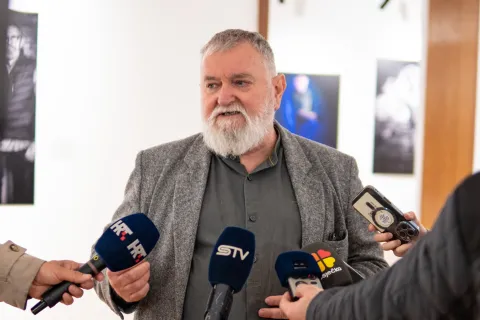Osijek, 26. 3. 2026., MLU - konferencija za medije povodom zavr&scaron;teka projekta,Energetska obnova zgrade Muzeja likovnih umjetnostiEduard Hudolin; konferencija; obnova; MLU; projekt
