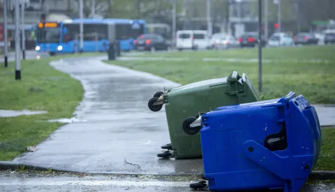 Zagreb, 27.03.2026 - Nevrijeme u Zagrebu, naselje &Scaron;pansko. foto HINA/ Sa&scaron;a KOLJAN/ sk