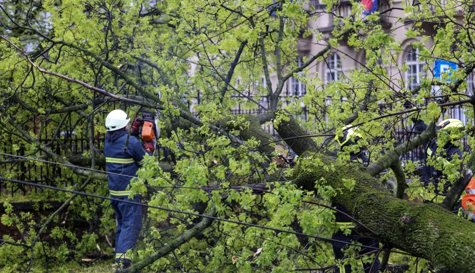 Zagreb, 27.03.2026 - Posljedice nevremena u Zagrebu.foto HINA/ Damir SENČAR/ ds