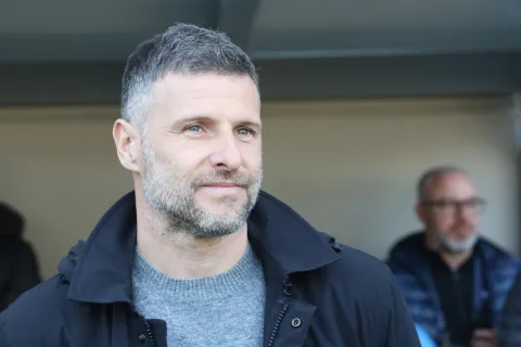 Osijek, 28. 02. 2026, Opus Arena, nogomet, Osijek - Vukovar, SuperSport HNL 25/26. Tomislav Radotić, trener Osijeka.snimio GOJKO MITIĆ