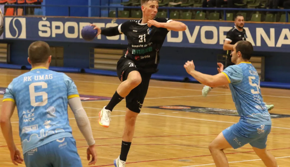 Osijek, 28. 03. 2026, SD Zrinjevac, rukomet, Osijek - Umag, Liga za ostanak u Paket24 Premijer ligi.snimio GOJKO MITIĆ