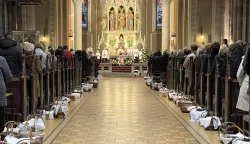 Osijek, 09.04. 2023, konkatedrala, jutarnja misa, blagoslov hrane, posveta hrane, obicaji, UskrsSNIMIMO BRUNO JOBST