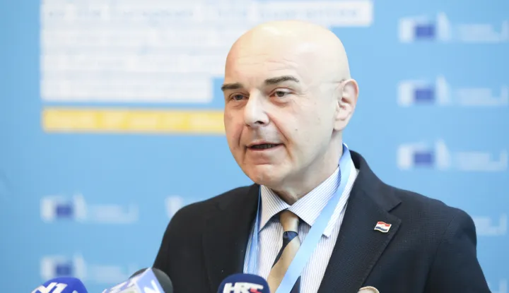 Zagreb, 30.03.2026. - Konferencija visoke razine o Europskom jamstvu za djecu u organizaciji Ureda UNICEF-a za Hrvatsku, Europske komisije i Ministarstva rada, mirovinskoga sustava, obitelji i socijalne politike. Na fotografiji Alen Ružić. foto HINA/ Lana SLIVAR DOMINIĆ/ lsd