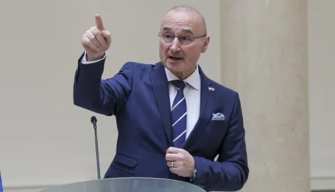 Zagreb, 30.03.2026 - Ministar vanjskih i europskih poslova Gordan Grlić Radman sastao se s alžirskim ministrom vanjskih poslova Ahmedom Attafom. Izjave nakon sastanka.Na fotografiji Ahmed Attaf.foto HINA/ Admir BULJUBA&Scaron;IĆ/ abu