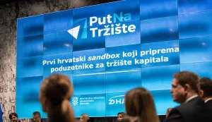 Zagreb, 30.3.2026.- Hanfa i Ministarstvo financija su predstavili sandbox projekt "PutNaTrži&scaron;te", prvi edukativno-simulacijskog program u Hrvatskoj namijenjen pripremi poduzeća za financiranje putem trži&scaron;ta kapitala.foto HINA/ Luka &Scaron;ANGULIN/ l&scaron;