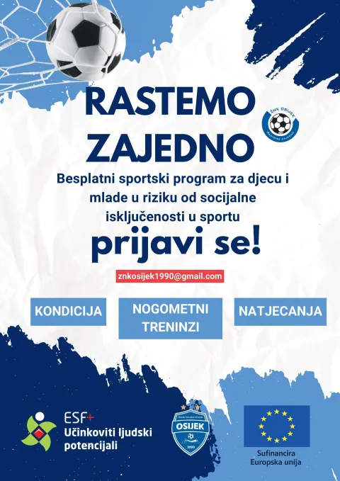 Besplatni sportski program za djecu i mlade ŽNK Osijek