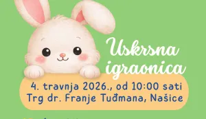 NA&Scaron;ICE - Grad Na&scaron;ice, Turistička zajednica Na&scaron;ica, Savjet mladih&nbsp;i Udruga mladih INFO&nbsp;pozivaju sve mali&scaron;ane, roditelje, bake i djedove na Uskrsnu igraonicu, koja će se održati u subotu, 4. travnja, s početkom u 10&nbsp;sati 2026.