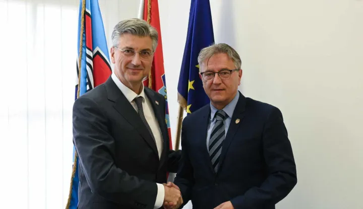 Credit: HDZCaption:Andrej Plenković i Darko Vuletić