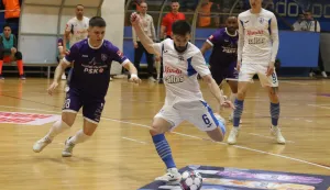 Osijek, 27. 02. 2026, SD Zrinjevac, Osijek Kandit - Novo vrijeme (Makarska), SuperSport hrvatska malonogometna liga.snimio GOJKO MITIĆ