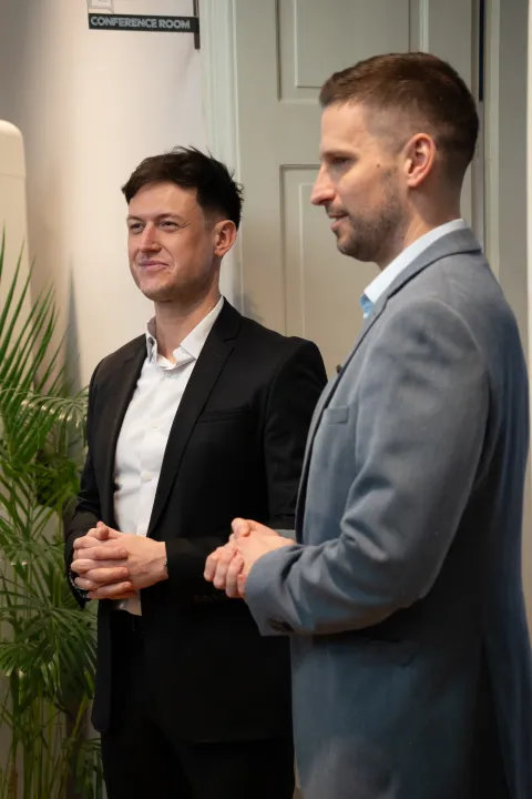 Osijek, 1. 4. 2026., DICE, obilazak tvrtke Ivan Radić; Željko Brdarić; DICE; inovacija; IT industrija; IT; tvrtka; ured; biznis; tehnologija; obnova