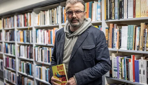 Zagreb, 1.4.2026 - Predstavljanje knjige "Život u topu kojeg nema" Nenada Stipanića. Na slici Nenad Stipanić.Foto Hina/ Dario GRZELJ/ dag