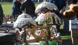 Osijek, 07. 03. 2026., Sajam antikviteta, ožujak 2026, lampa; lampe; svjetiljke; svjetiljkaSNIMIO BRUNO JOBST