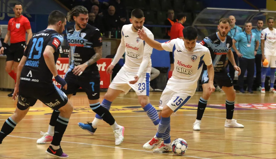 Osijek, 13. 02. 2026, SD Zrinjevac, mali nogmet, Osijek Kandit - Rijeka, SuperSport HMNL.snimio GOJKO MITIĆ