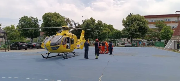 Zbrinjavanje pacijenta u Županjifoto. JVP Županje