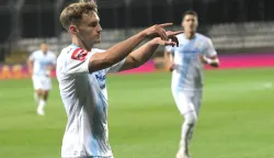 Rijeka, 24.08.2025. - Utakmica 4. kola SuperSport HNL između HNK Rijeke i NK Varaždin na stadionu Rujevica. Na fotografiji Toni Fruk. foto HINA/ Miljenko KLEPAC/ mk