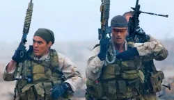 040222-N-3953L-349 Remote Training Facility (February 22, 2004) -- Members of a SEAL Team practice desert training exercises in preparation for real world scenarios.  Navy SEALs are maritime special operations forces who strike from the SEa, Air and Land. They operate in small numbers, infiltrating their objective areas by fixed-wing aircraft, helicopters, navy surface ships, combatant craft and submarines. SEALs have the ability to conduct a variety of high-risk missions- unconventional warfare, direct action, special reconnaissance, combat search and rescue, diversionary attacks and precision strikes- all in a clandestine fashion.Official U.S. Navy photo by Photographer's Mate 2nd Class Eric S. Logsdon, Naval Special Warfare Command Public Affairs Office. (RELEASED)