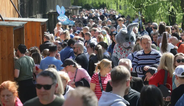 Osijek, 06. 04. 2026., ZOO, Uskrs, zeko, gužva, obilazak, SNIMIO BRUNO JOBST