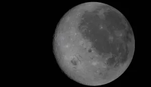 This handout image released by NASA shows a fully illuminated view of the Moon, including the Orientale basin and parts of the far side not visible from Earth, on April 6, 2026. The Artemis astronauts entered the final phase of their run-up to a lunar loop on April 6, a tipping point of sorts that means the Moon's gravity is now having a stronger pull on the spacecraft than Earth's. The Orion capsule will now whip around the Moon, setting the crew up to travel farther from our home planet than any human before. (Photo by Handout/NASA/AFP)/RESTRICTED TO EDITORIAL USE - MANDATORY CREDIT "AFP PHOTO/NASA" - HANDOUT - NO MARKETING NO ADVERTISING CAMPAIGNS - DISTRIBUTED AS A SERVICE TO CLIENTS