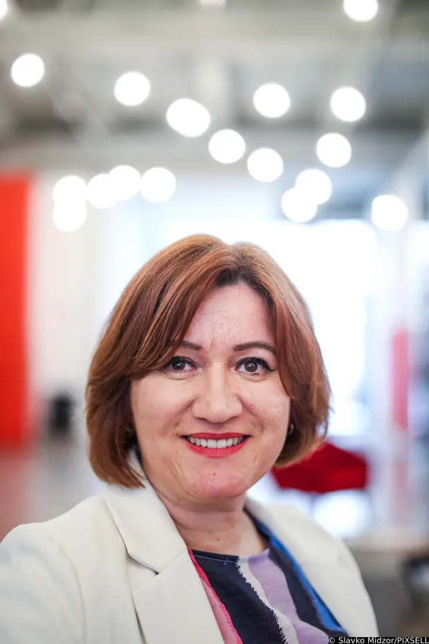 12.03.2024.., Zagreb - Dr. sc. Nikolina Borcic, autorica knjige "Vrag je u detalju" koja govori o vaznosti jezika u politickoj komunikaciji. Photo: Slavko Midzor/PIXSELL