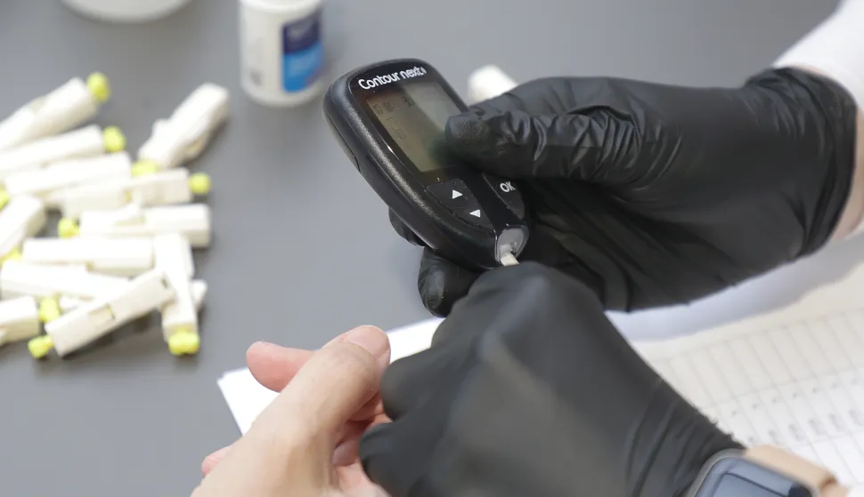 Osijek, 30. 01. 2026., Portanova, Čuj, srce ti priča, javnozdravstvena akcija, mjerenje tlaka, mjerenje &scaron;ećera, mjerenje masnoća u organizmu, mjerenje &scaron;ećera; dijabetesSNIMIO BRUNO JOBST