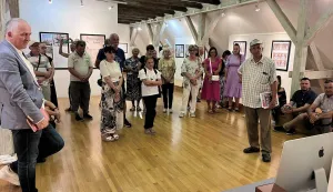 Otvorenje izložbe "Tvarnost svijeta i svjetlo duhovnog", autora Željka Uremovića