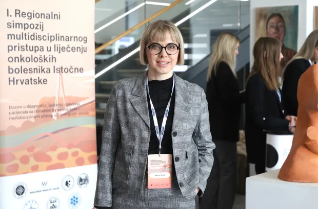 Osijek, 20. 03. 2026., KC, I. Reginalni simpozij multidisciplinarnog pristupa u liječenju onkolo&scaron;kih bolesnika Istočne Hrvatske, simpozij, Martina MihaljSNIMIO BRUNO JOBST