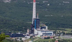 21.06.2020.., Plomin - rTermoelektrana Plomin. To je kondenzacijska termoelektrana s dva bloka, te svaki ima kotao i po jednu parnu turbinu. Pogonsko gorivo je ugljen.rPhoto: Srecko Niketic/PIXSELL