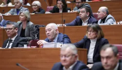 Zagreb, 20.02.2026 - Nastavak 9. sjednice Hrvatskog. Sabor je potvrdio za Alena Ružića za novog ministra rada, mirovinskog sustava, obitelji i socijalne politike. foto HINA/ Admir BULJUBA&Scaron;IĆ/ abu