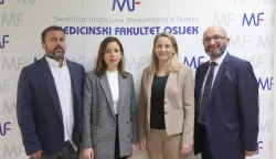 Osijek, 09. 04. 2026., MFOS, konferencija, Zdravlje počinje prevencijom, Tomislav Benjak; Ana Stupin; Martina Bogut Barić; Ivan Mi&scaron;kulin  SNIMIO BRUNO JOBST