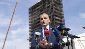 Zagreb, 11.03.2026 - Izjava državnog tajnika Ministarstva prostornoga uređenja, graditeljstva i državne imovine Tončija Glavinića. Na fotografiji Tonći Glavina. foto HINA/ Daniel KASAP/ dk