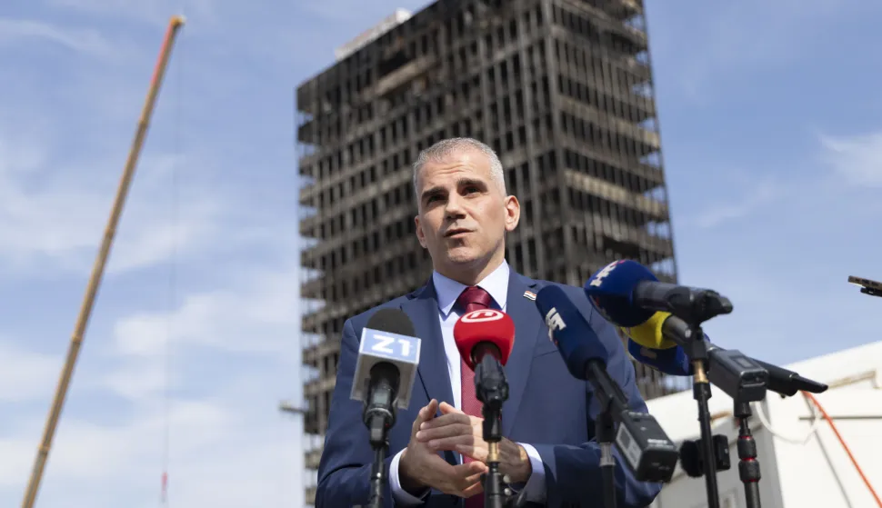 Zagreb, 11.03.2026 - Izjava državnog tajnika Ministarstva prostornoga uređenja, graditeljstva i državne imovine Tončija Glavinića. Na fotografiji Tonći Glavina. foto HINA/ Daniel KASAP/ dk