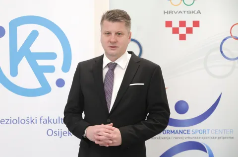 Osijek, 10. 04. 2026., IT park, 1. konferencija KIFOS-a, intergrativna kineziologija, Zvonimir Tomac - dekan KIFOS SNIMIO BRUNO JOBST