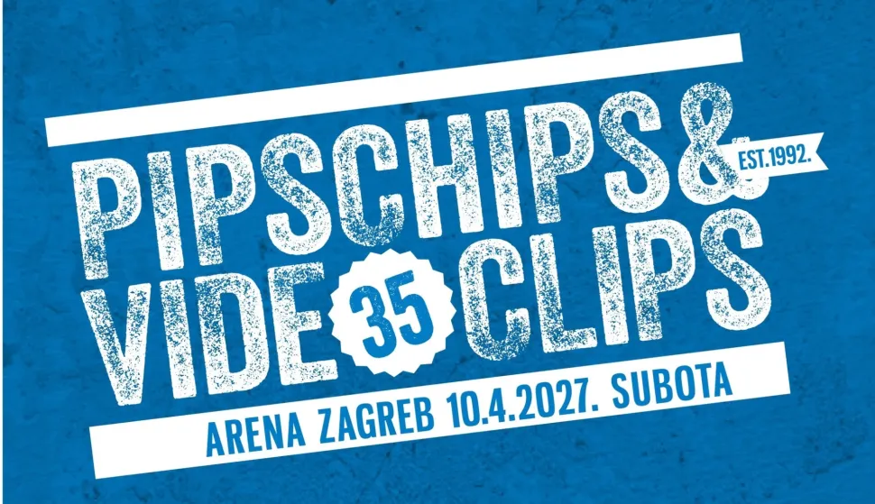 ZAGREB, 10. travnja 2026. (Hina) - PipsChips&Videoclips najavljuje samostalni koncert u Areni Zagreb u subotu, 10. travnja 2027. godine, kultni zagrebački bend na svoj 35. rođendan u najvećoj hrvatskoj dvorani održat će najvažniji nastup u karijeri, objavio je organizator koncerta agencija LAA.