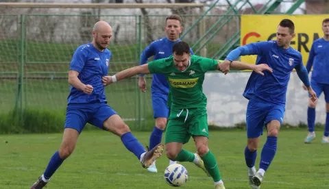 Čepin, 22. 03. 2026, Igrali&scaron;te kraj Uljare, nogomet, Čepin - Slavonija (Požega), Treća NL Istok. snimio GOJKO MITIĆ