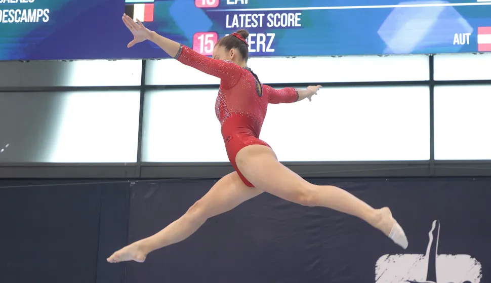 Osijek, 10. 04. 2026., Dvorana Gradski vrt, DOBRO World Cup, DOBRO World Cup 2026, kvalifikacije, drugi dan, dan 2, Christina Zwicker SNIMIO BRUNO JOBST