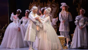 Zagreb, 10.04.2026.- U Hrvatskom narodnom kazali&scaron;tu izvela se premijera baleta "Trnoružica" Petra Iljiča Čajkovskog, a riječ je o novoj produkciji u koreografiji Paula Chalmera, koja donosi suvremeno oblikovanu i vizualno rasko&scaron;nu interpretaciju jednoga od temeljnih djela klasičnoga baletnog repertoara.foto HINA/ Luka &Scaron;ANGULIN/ l&scaron;