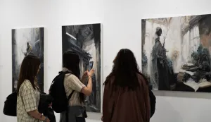 Osijek, 10. 4. 2026., Izložba Helene Shultheis Edgeler - Deus Machina/SigilHelena Shultheis Edgeler; izložba; umjetnost; kultura; kulturni centar