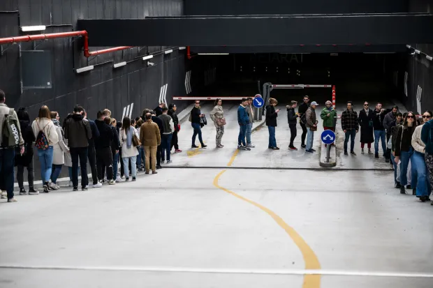 People wait in line to vote during the Hungarian parliamentary election in Budapest, Hungary, April 12, 2026. REUTERS/Marton Monus Photo: MARTON MONUS/REUTERS