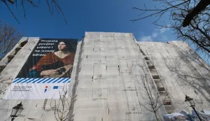 Zagreb, 21.03.2026 - U povodu obilje?avanja 6. obljetnice zagreba?kog potresa, predsjednik Vlade Andrej Plenkovi? i ?lanovi Vlade obi?li su radove na Hrvatskom povijesnom muzeju i nazo?ili sve?anosti polaganja vremenske kapsule prigodom po?etka nove interpolacije spojnog mosta u sklopu obnove pala?e Muzeja. foto HINA/ Lana SLIVAR DOMINI?/ ik