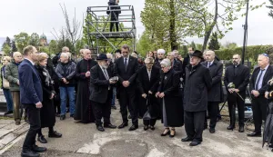 Zagreb, 14.4.2026 - Sredi&scaron;nja komemorativna svečanost povodom Dana sjećanja na žrtve Holokausta (Jom Ha&scaron;oa) u organizaciji Židovske općine Zagreb. Foto Hina/ Dario GRZELJ/ dag