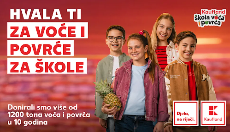 Kaufland, voće i povrće za osnovne &scaron;kole, travanj 2026.