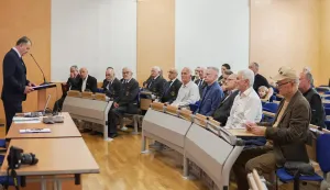 Osijek, 15. 4. 2026., Sjednica Časničkog zbora OBŽčasnički zbor; sjednica; tribina