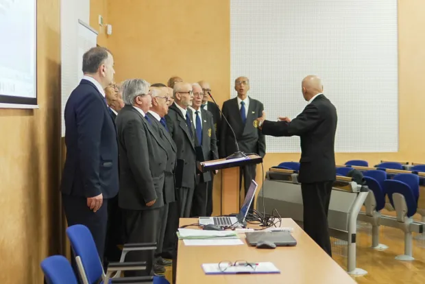 Osijek, 15. 4. 2026., Sjednica Časničkog zbora OBŽčasnički zbor; sjednica; tribina