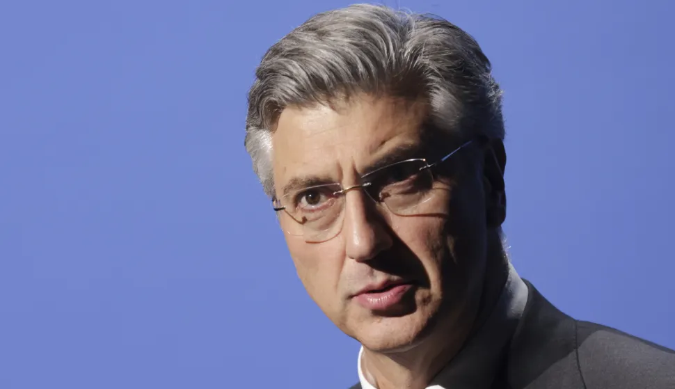 Zagreb, 24.03.2026 - Obilježavanje 36. obljetnice osnivanja organizacija gradskih četvrti HDZ-a Črnomerec, Podsljeme, Donji grad i Gornji grad-Medve&scaron;čak. Na fotografiji Andrej Plenković.foto HINA/ Admir BULJUBA&Scaron;IĆ/ abu