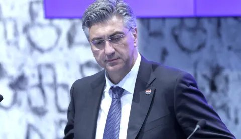 Zagreb,16.04.2026 - Sjednica Vlade RH.Na slici Andrej Plenković. Foto HINA/Tomislav Pavlek/tp